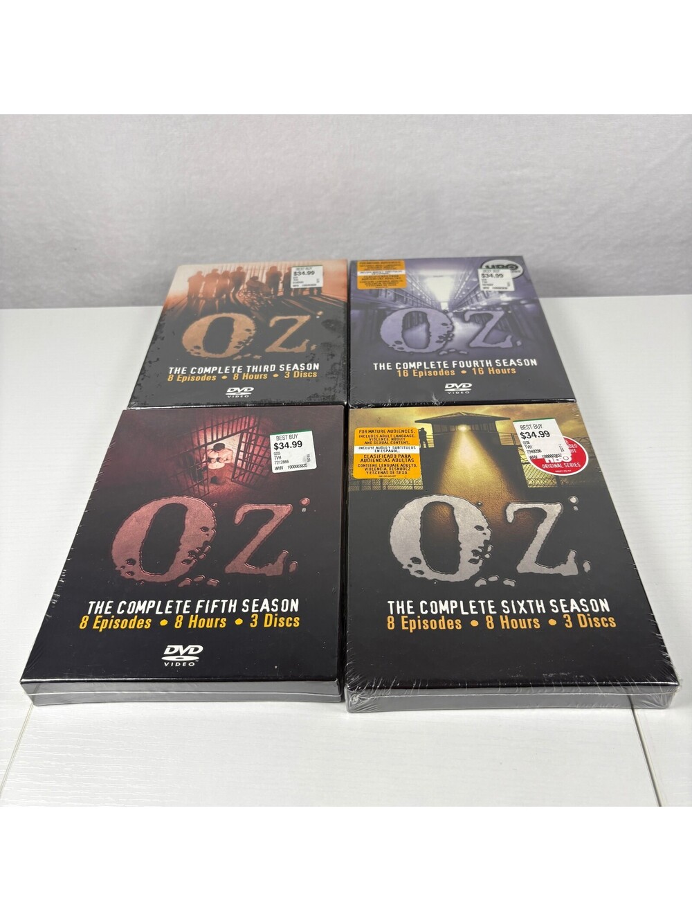 HBO Oz The Complete Seasons 3 4 5 6 DVD Box Set Lot TV Series New Factory Sealed